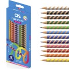 Lápis de Cor 12 Cores Spiro Grip CiS