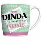 Caneca Porcelana Urban 300ml - Família - Dinda Brasfoot