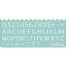 Régua Stencil Fun 15cm - Com 4 Unidades Tilibra