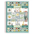 Caderno 1 Matéria Botanical 80 Folhas Credeal