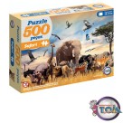 Quebra-Cabeça - Safari 500 Peças 12212 Toia Brinquedos