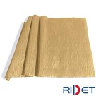 Papel Crepom Impermeável Metal 48cm x 2m - Bronze