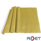 Papel Crepom Impermeável Metal 48cm x 2m - Ouro
