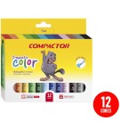 Canetinha Hidrográfica 12 Cores Jumbo Color Compactor