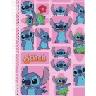 Caderno 1 Matéria Stitch e Angel 80 Folhas Culturama