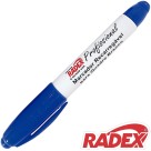 Pincel Marcador para Quadro Branco Recarregável Azul Radex