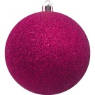 Bola de Natal 6cm Pink com Glitter c/4 SoNatal