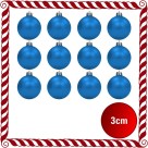 Bola de Natal 3cm Azul c/12 SoNatal
