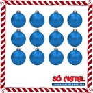 Bola de Natal 3cm Azul c/12 SoNatal
