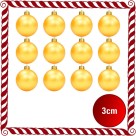 Bola de Natal 3cm Ouro c/12 SoNatal