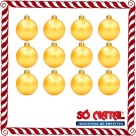Bola de Natal 3cm Ouro c/12 SoNatal
