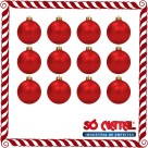 Bola de Natal 3cm Vermelha c/12 SoNatal
