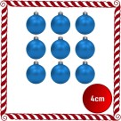 Bola de Natal 4cm Azul c/9 SoNatal