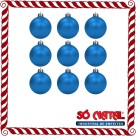 Bola de Natal 4cm Azul c/9 SoNatal