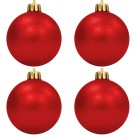 Bola de Natal 6cm Vermelha c/4 SoNatal