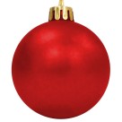 Bola de Natal 6cm Vermelha c/4 SoNatal