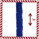 Festão de Natal Rabo de Gato Azul 3cm x 5 Metros FFQ-3 SoNatal