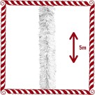 Festão de Natal Rabo de Gato Branco 3cm x 5 Metros FFQ-3 SoNatal