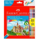 Lápis de Cor 20 Cores + 4 Bicolor Faber Castell