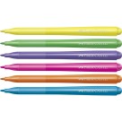 Canetinha Hidrográfica 6 Cores Vai e Vem Neon Faber Castell
