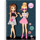 Caderno 20 Matérias Pretty Girls 300fls São Domingos