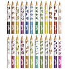 Lápis de Cor 24 Cores Jumbo Triangular + Apontador Faber Castell