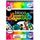 Bloco Aquarela A3 Branco 300g 12fls Merci Cardernos