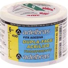 Fita Dupla Face Transparente 12mm x 30m c/6 Adelbras